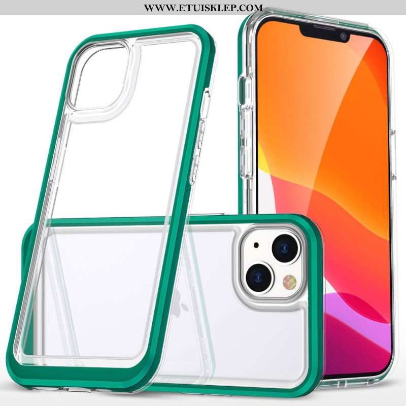 Etui do iPhone 14 Krawędzie W Kolorze Kryształu